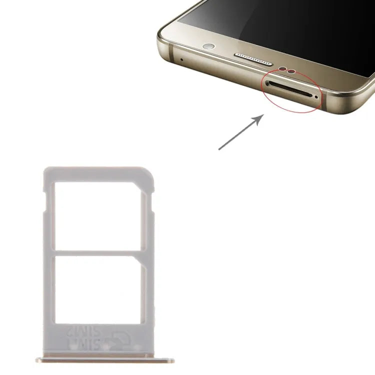 Voor Galaxy Note 5 / N920 2 simkaartlade (goud)