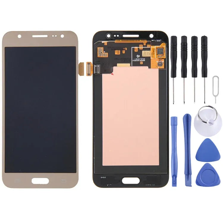 Original LCD-Bildschirm und Digitizer vollständige Montage für Galaxy J5/J500, J500F, J500FN, J500F/DS, J500G/DS, J500Y, J500M, J500M/DS, J500H/DS (Gold)