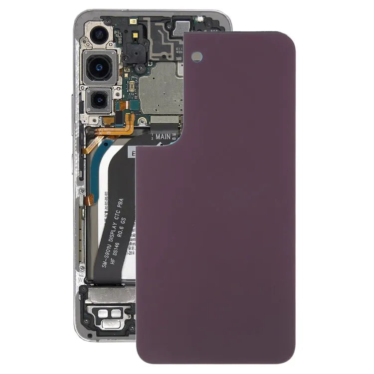 Voor Samsung Galaxy S22 Batterij Achterkant (Donkerrood)