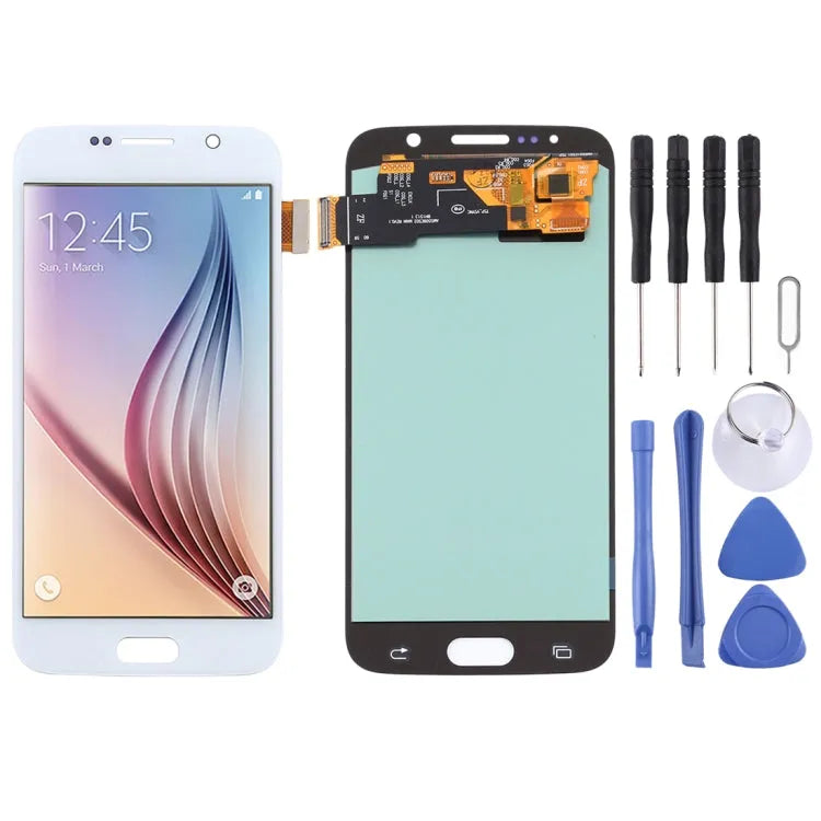 OLED LCD-scherm voor Samsung Galaxy S6 met Digitizer volledige montage (wit)