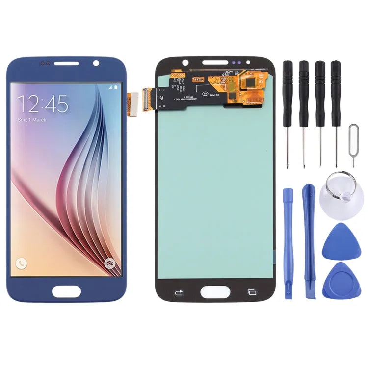 OLED LCD-scherm voor Samsung Galaxy S6 met Digitizer volledige montage (blauw)