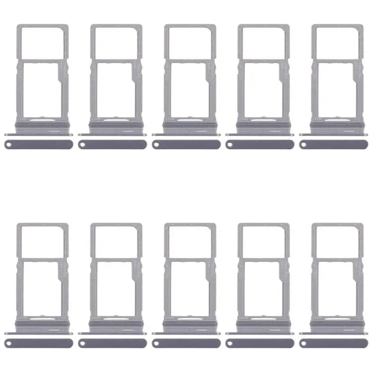 Voor Samsung Galaxy M16 SM-M166P 10 stuks originele SIM-kaart + Micro SD-kaarthouder (grijs)