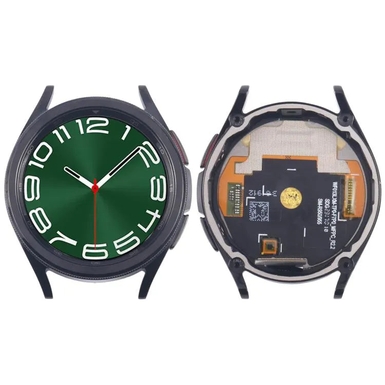 Voor Samsung Galaxy Watch6 Classic 43mm SM-R950/R955 Origineel LCD-schermdigitizer, volledige montage met frame (zwart)