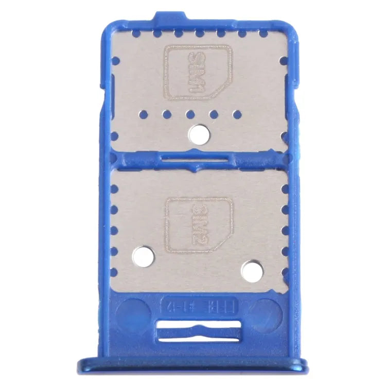 Voor Samsung Galaxy M31s SM-M317 SIM-kaartlade + SIM-kaartlade + Micro SD-kaartlade (blauw)
