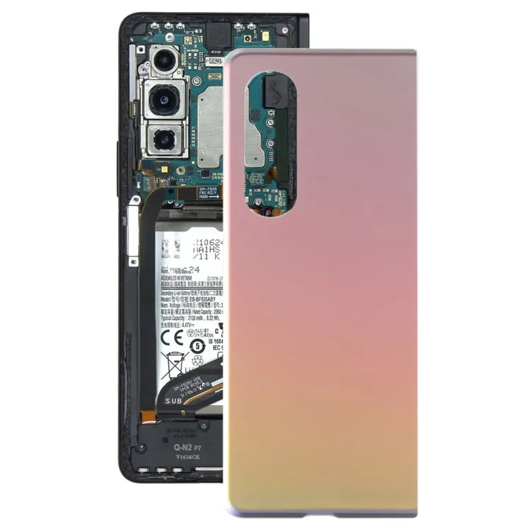 Voor Samsung Galaxy Z Fold3 5G SM-F926B glazen batterij achterkant (goud)