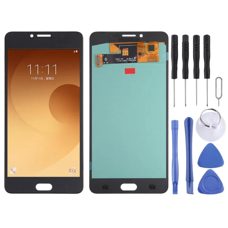 OLED LCD-scherm voor Samsung Galaxy C9 Pro SM-C9000/C900 met Digitizer volledige montage (zwart)