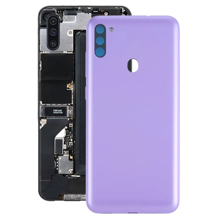 Voor Samsung Galaxy M11 SM-M115F Batterij Back Cover (Paars)