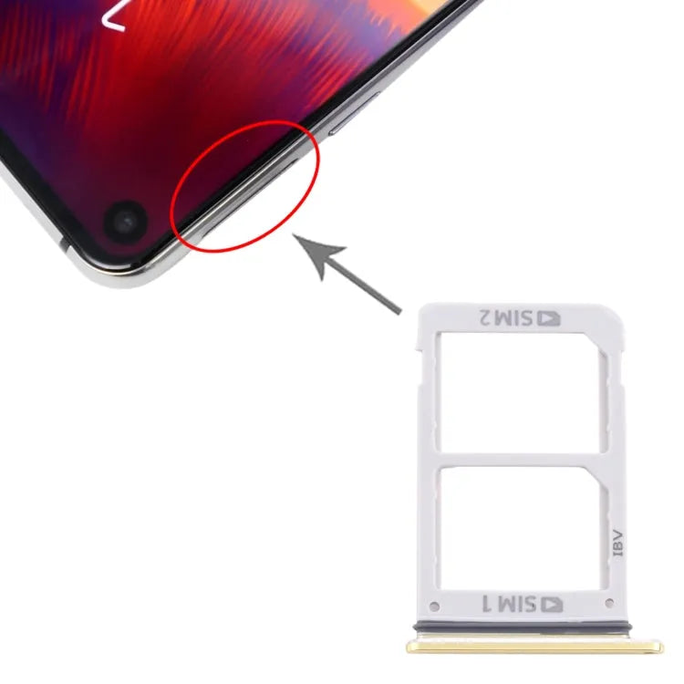 Voor Samsung Galaxy A8s / Galaxy A9 Pro 2019 SIM-kaartlade + SIM-kaartlade (oranje)