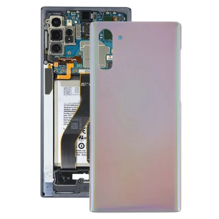 Voor Galaxy Note 10 Batterij Back Cover (Zilver)