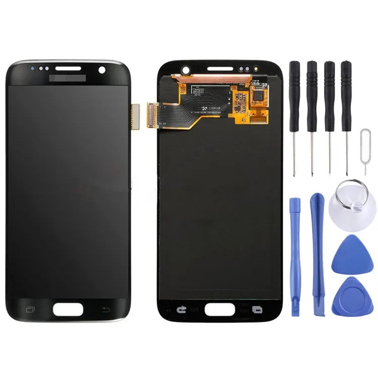 Origineel LCD-scherm + aanraakpaneel voor Galaxy S7 / G9300 / G930F / G930A / G930V, G930FG, 930FD, G930W8, G930T, G930U (zwart)