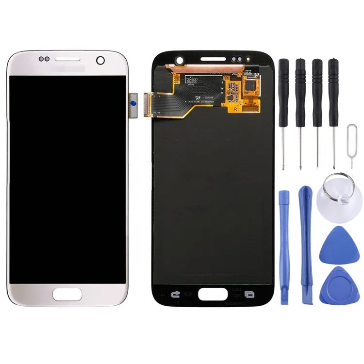 Origineel LCD-scherm + aanraakscherm voor Galaxy S7 / G9300 / G930F / G930A / G930V, G930FG, 930FD, G930W8, G930T, G930U (wit)