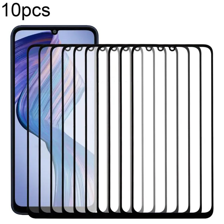 Voor Samsung Galaxy F05 SM-E055F 10 stuks voorruit buitenste glazen lens met OCA optisch heldere lijm