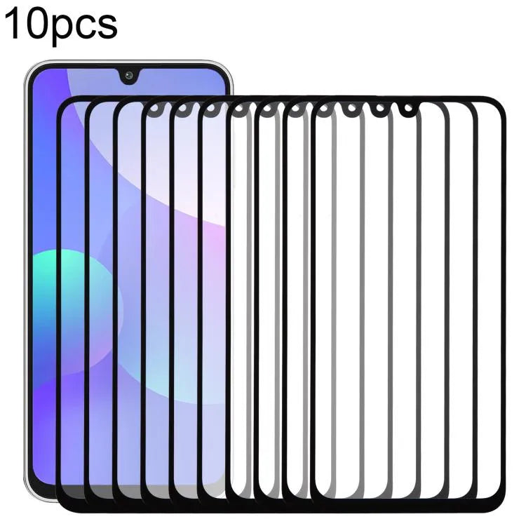 Voor Samsung Galaxy F16 SM-E166P 10 stuks buitenste glazen frontlens met OCA optisch heldere lijm