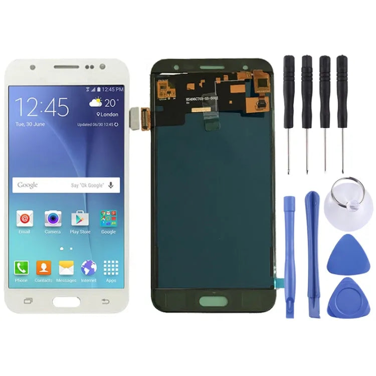 Lcd-scherm (TFT) + aanraakpaneel voor Galaxy J5 / J500, J500F, J500FN, J500F / DS, J500G / DS, J500Y, J500M, J500M / DS, J500H / DS (wit)