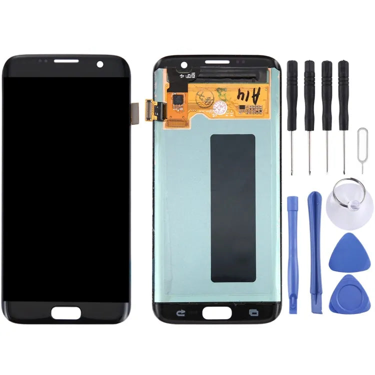 Origineel LCD-scherm + aanraakpaneel voor Galaxy S7 Edge / G9350 / G935F / G935A / G935V (zwart)