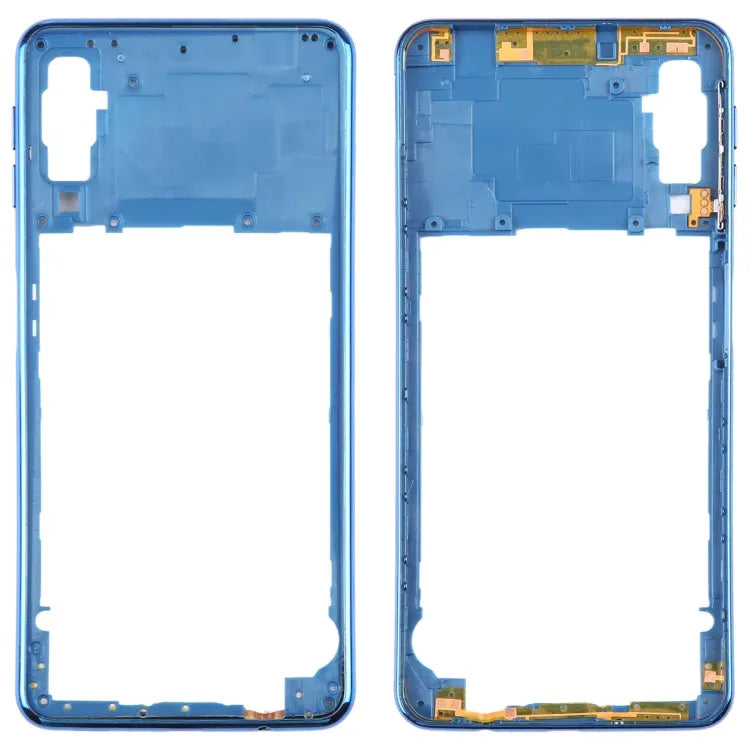 Voor Samsung Galaxy A7 2018 SM-A750 middenframe bezelplaat (blauw)