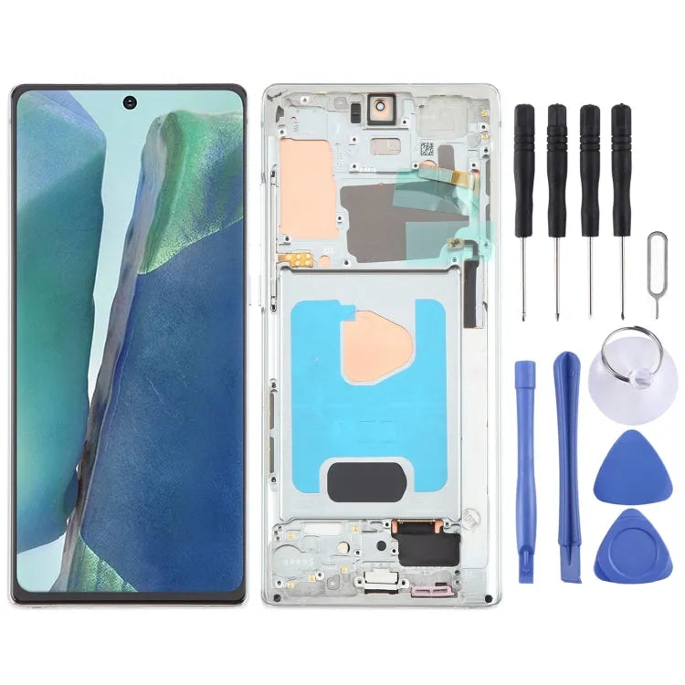 Voor Samsung Galaxy Note20 SM-N980 6,67 inch OLED LCD-schermdigitizer Volledige montage met frame (groen)