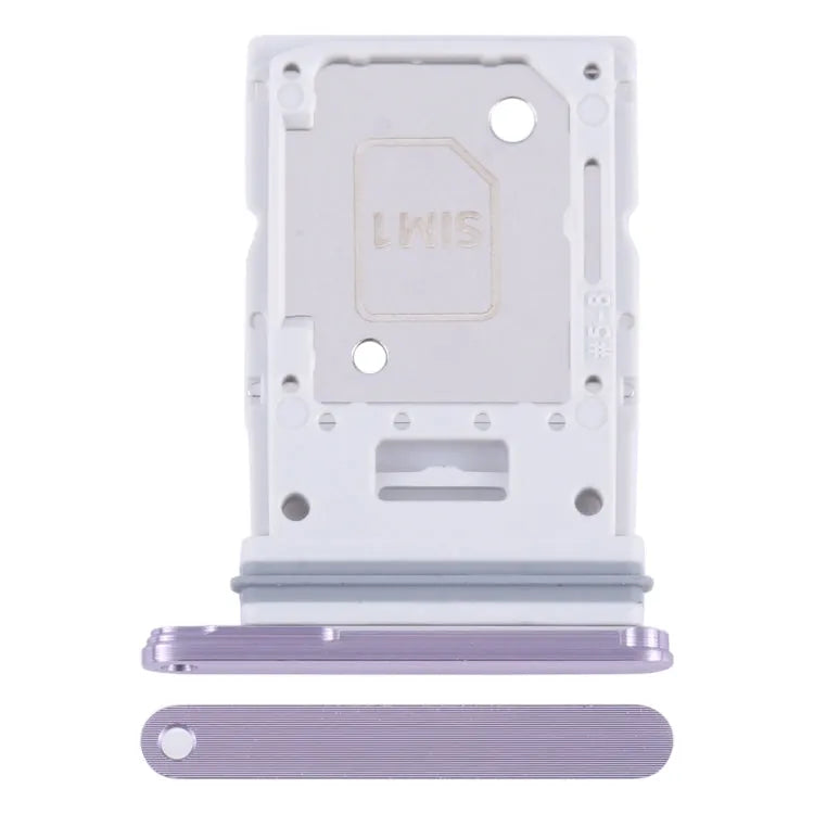 Voor Samsung Galaxy A55 SM-A556B Originele simkaarthouder + SIM / Micro SD-kaarthouder (paars)
