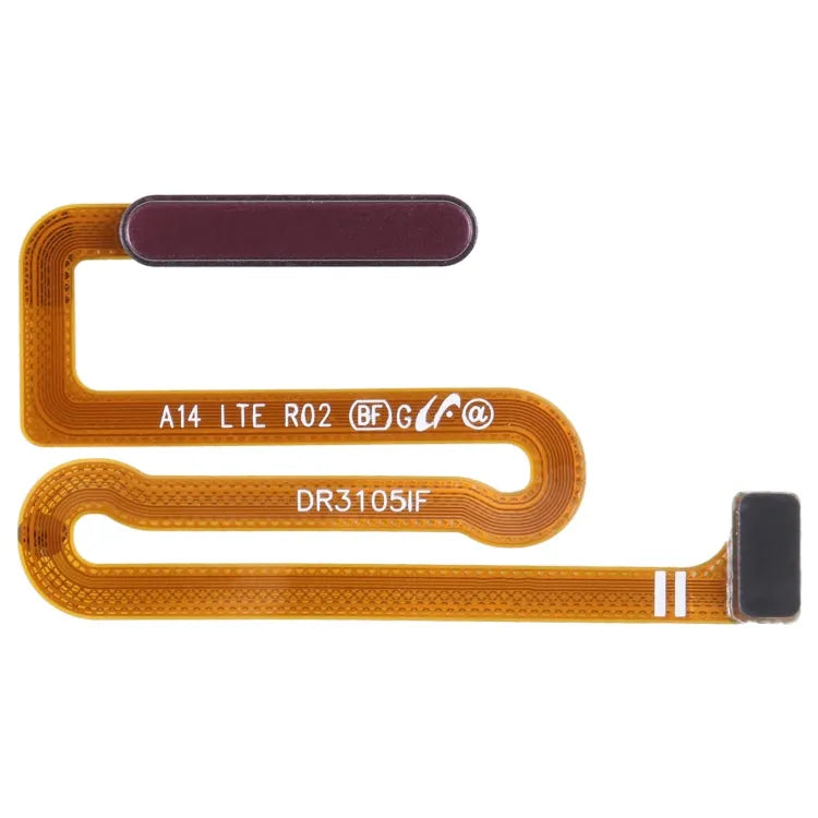 Voor Samsung Galaxy A14 SM-A145F originele vingerafdruksensor flexkabel (donkerrood)