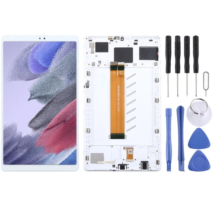 Voor Samsung Galaxy Tab A7 Lite SM-T220 WiFi Edition Originele LCD-scherm Digitizer volledige montage met frame (wit)