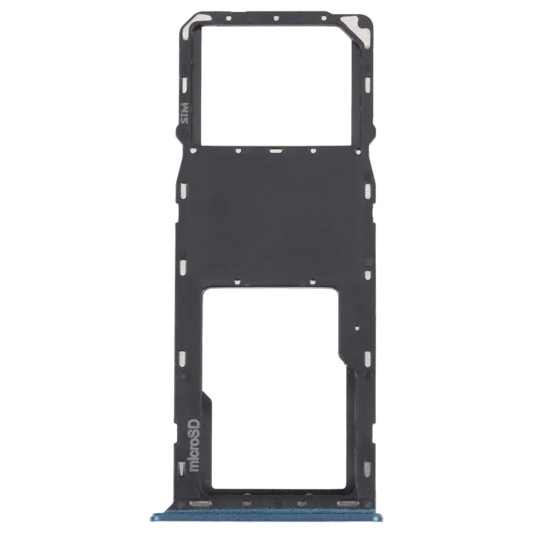 Voor Samsung Galaxy A03s SM-A037U Originele SIM-kaartlade + Micro SD-kaartlade (blauw)