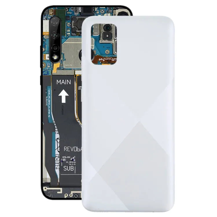 Voor Samsung Galaxy A02s Batterij Back Cover (Wit)