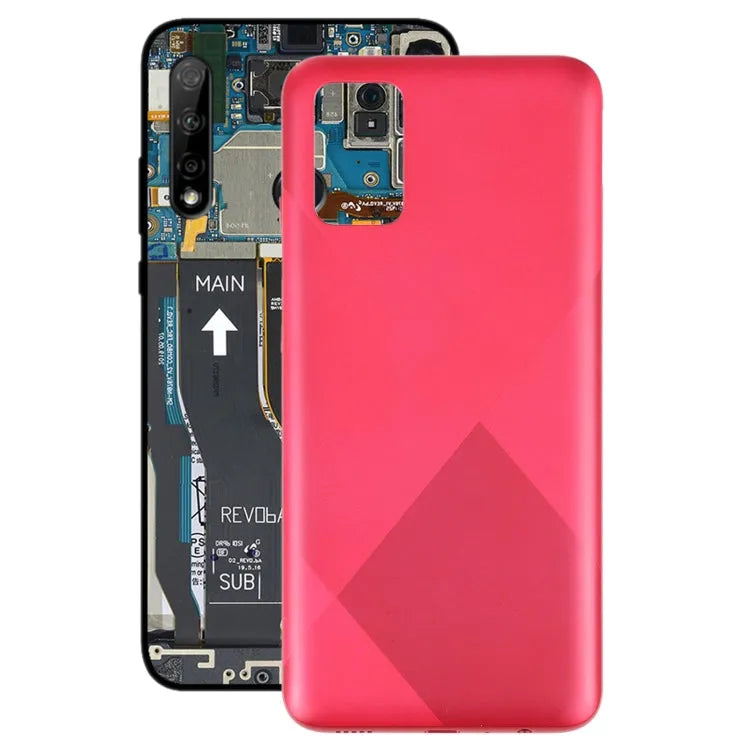 Voor Samsung Galaxy A02s Batterij Back Cover (Rood)
