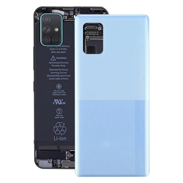 Voor Samsung Galaxy A71 5G SM-A716 batterij achterkant (blauw)