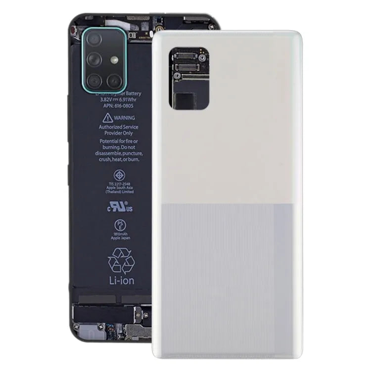Voor Samsung Galaxy A71 5G SM-A716 batterij achterkant (wit)