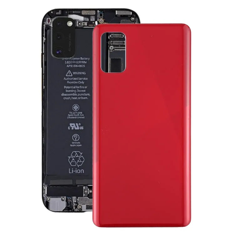 Voor Samsung Galaxy A41 Batterij Achterkant (Rood)