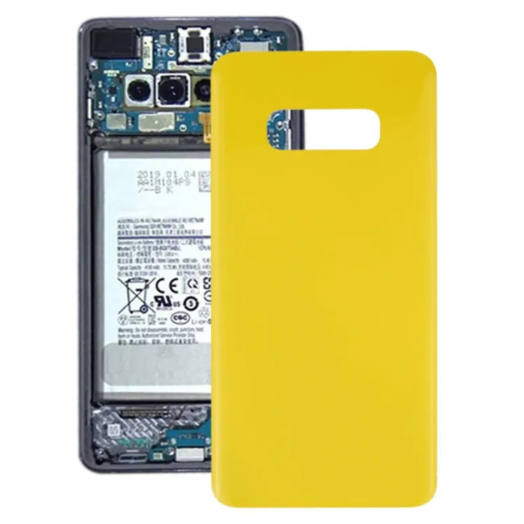 Voor Galaxy S10e SM-G970F/DS, SM-G970U, SM-G970W batterij achterkant (geel)