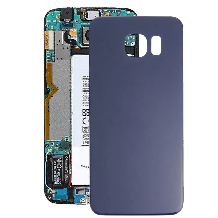 Voor Galaxy S6 / G920F batterij achterkant (donkerblauw)