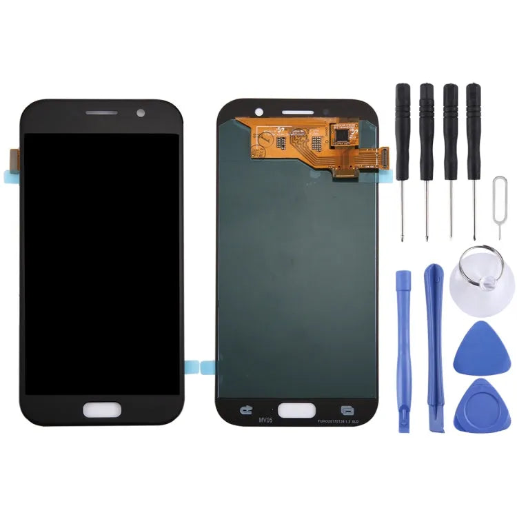 Origineel LCD-scherm + aanraakpaneel voor Galaxy A5 (2017) / A520, A520F, A520F / DS, A520K, A520L, A520S (zwart)