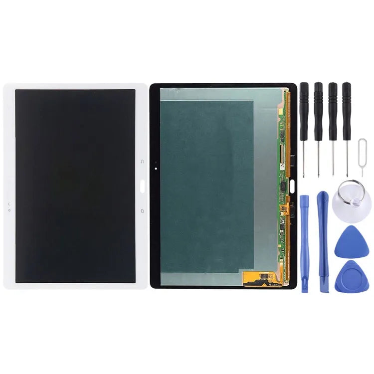 Origineel Super AMOLED LCD-scherm voor Galaxy Tab S 10.5 / T805 met Digitizer Volledige montage (wit)