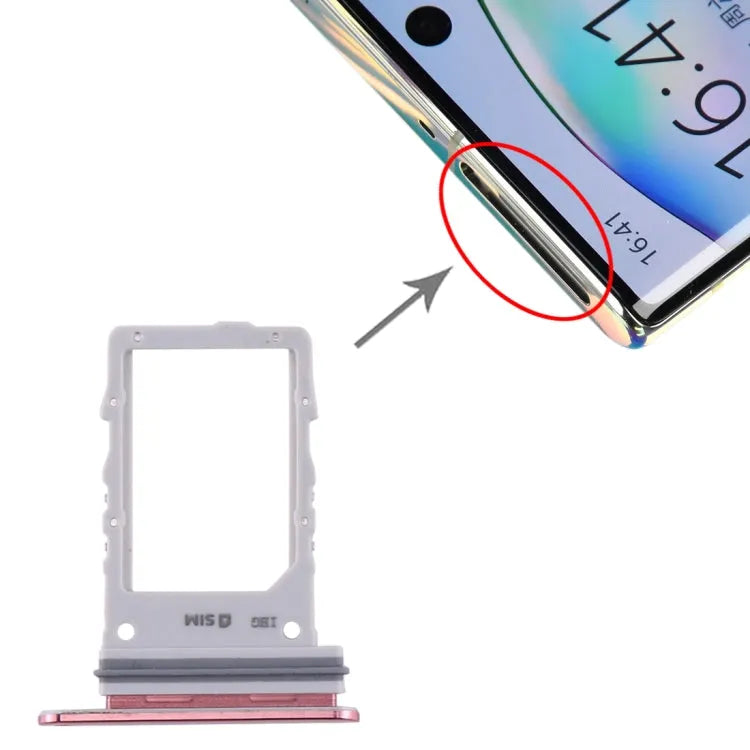 Voor Samsung Galaxy Note10+ 5G simkaartlade (roze)