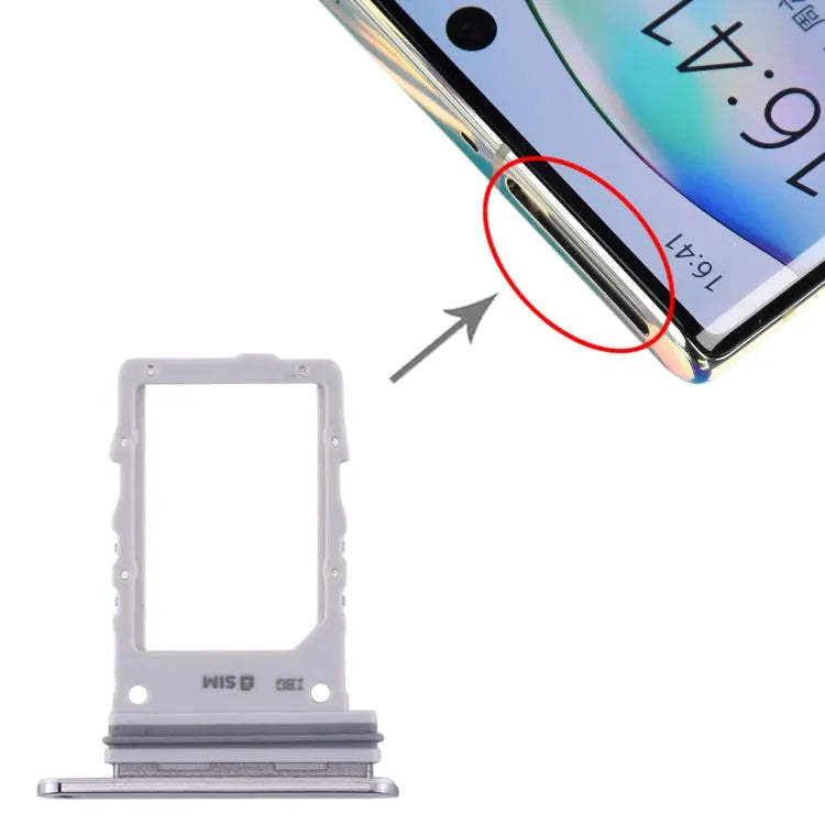 Voor Samsung Galaxy Note10+ 5G simkaartlade (grijs)