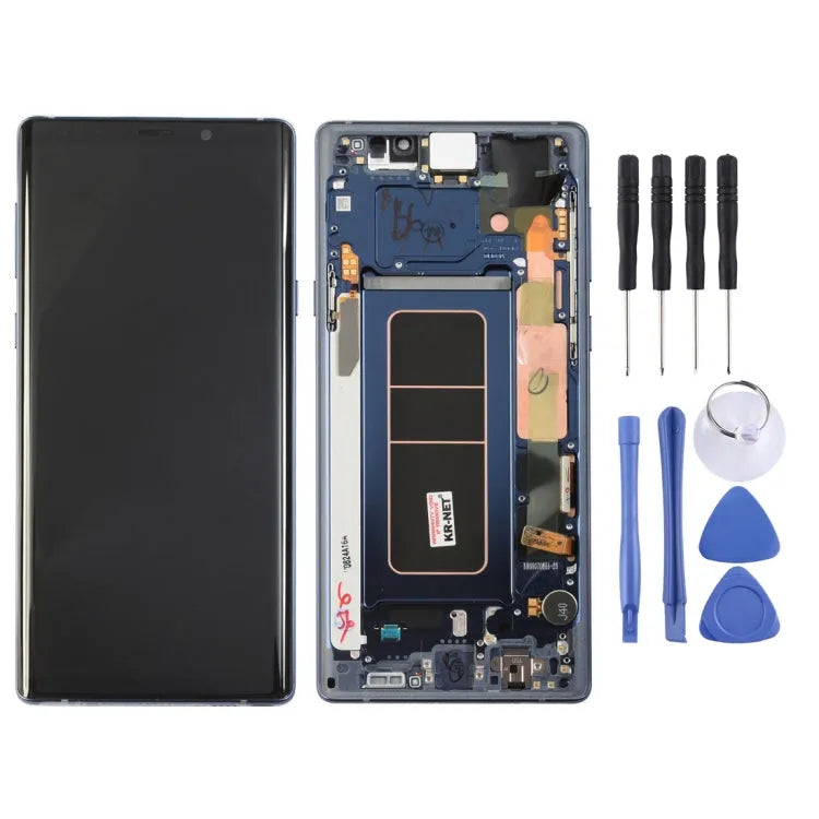 LCD-scherm en volledige montage met frame voor Galaxy Note9 / N960A / N960F / N960V / N960T / N960U (blauw)
