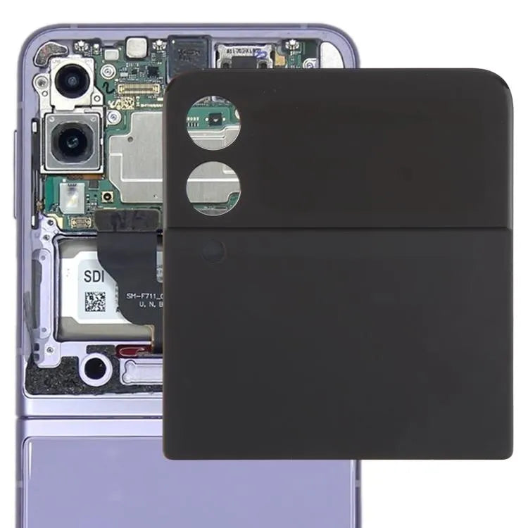 Origineel LCD-secundair scherm met digitizer, complete assemblage, voor Samsung Galaxy Z Flip3 SM-F711B (zwart)