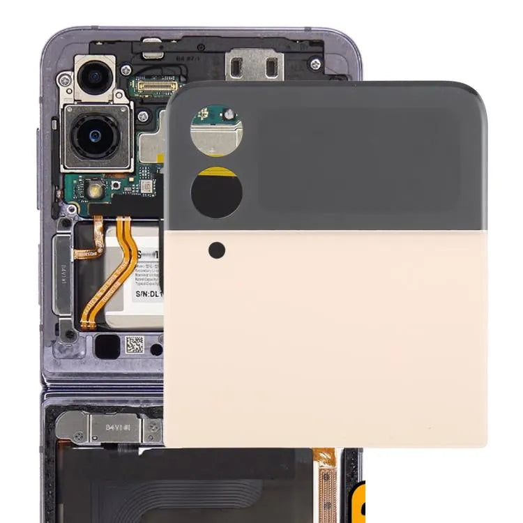 Origineel LCD-secundair scherm met digitizer, complete assemblage, voor Samsung Galaxy Z Flip4 SM-F721B (goudkleurig)
