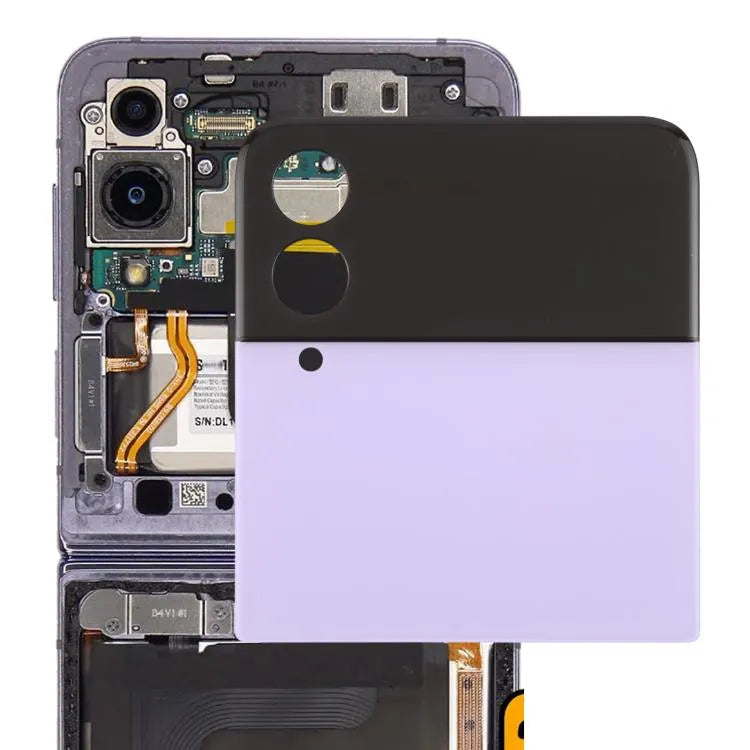 Origineel LCD-secundair scherm met digitizer, complete assemblage, voor Samsung Galaxy Z Flip4 SM-F721B (paars)