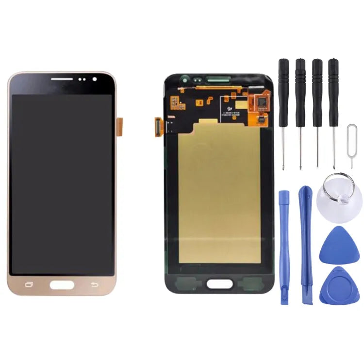 Origineel LCD-scherm + aanraakscherm voor Galaxy J3 (2016) / J320 & J3 / J310 / J3109, J320FN, J320F, J320G, J320M, J320A, J320V, J320P (goud)