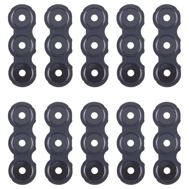 Voor Samsung Galaxy A05s SM-A057F 10 stuks originele achteruitrijcamera lensdop (zwart)