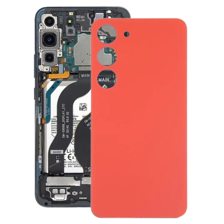 Voor Samsung Galaxy S23 SM-S911B OEM glazen batterij achterkant