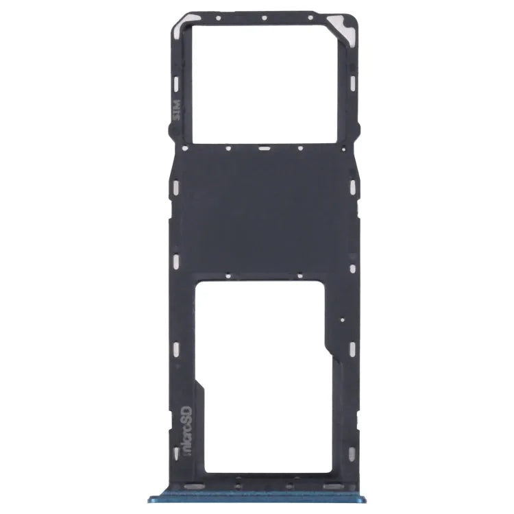 Voor Samsung Galaxy A03s SM-A037U Originele SIM-kaartlade + Micro SD-kaartlade (blauw)