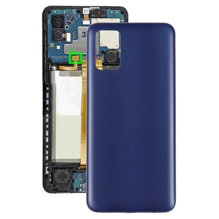 Voor Samsung Galaxy A03S SM-A037F Batterij Achterkant (Blauw)