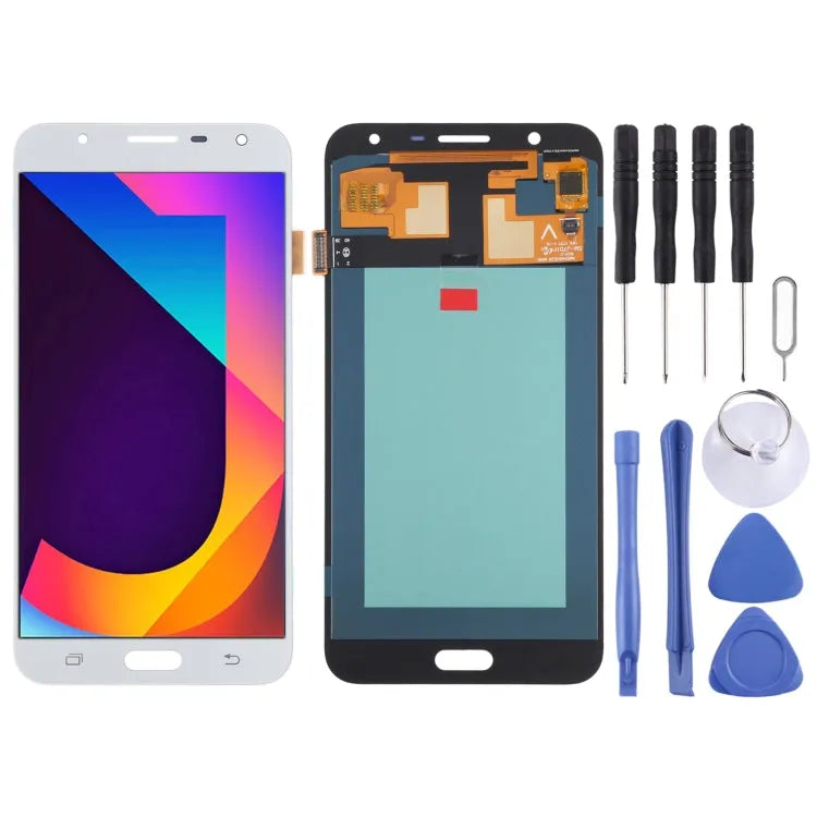 OLED LCD-scherm voor Samsung Galaxy J7 Nxt SM-J701 met Digitizer volledige montage (wit)