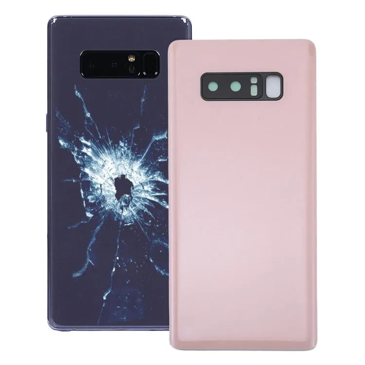 Voor Galaxy Note 8 Back Cover met Camera Lens Cover (Roze)