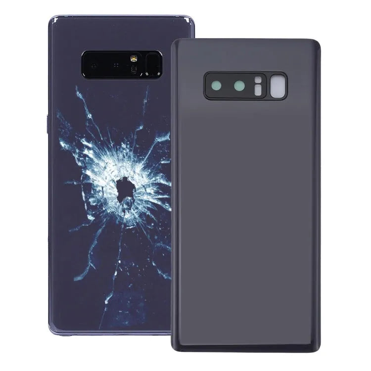 Voor Galaxy Note 8 Back Cover met Camera Lens Cover (Grijs)
