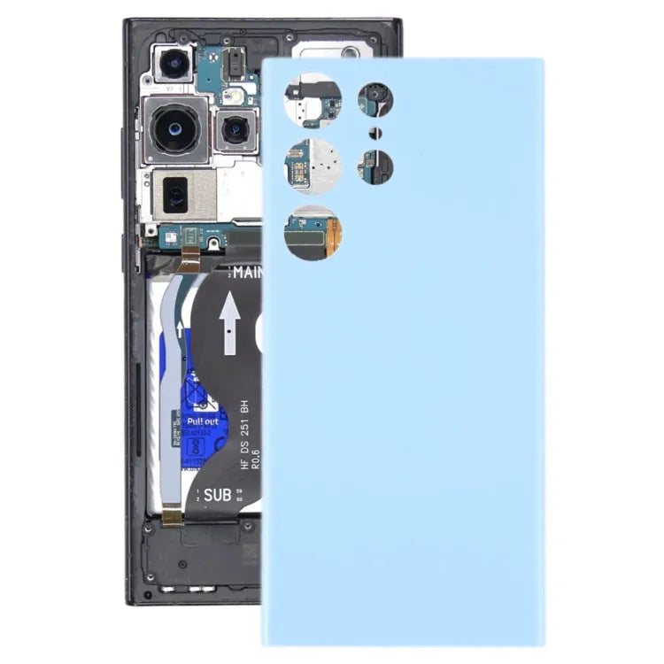 Voor Samsung Galaxy S23 Ultra 5G SM-S918B OEM batterij achterkant (blauw)