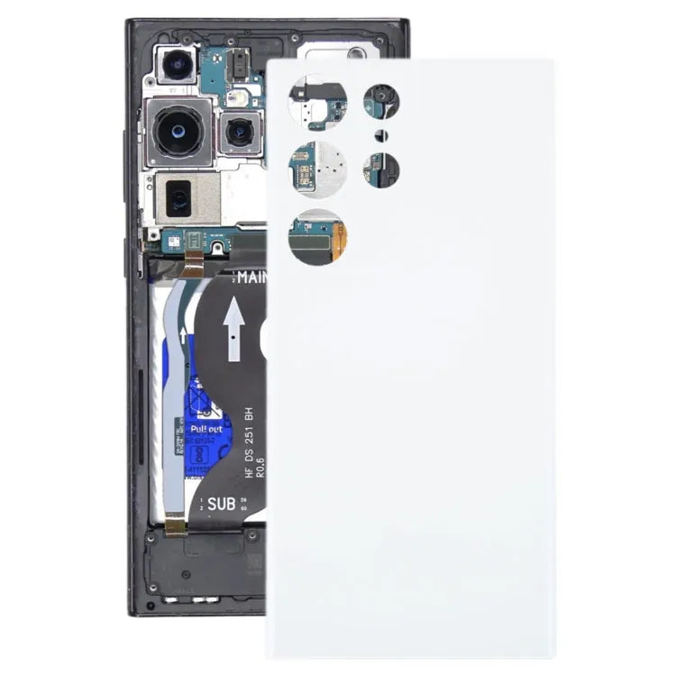 Voor Samsung Galaxy S23 Ultra 5G SM-S918B OEM-batterij achterkant (wit)
